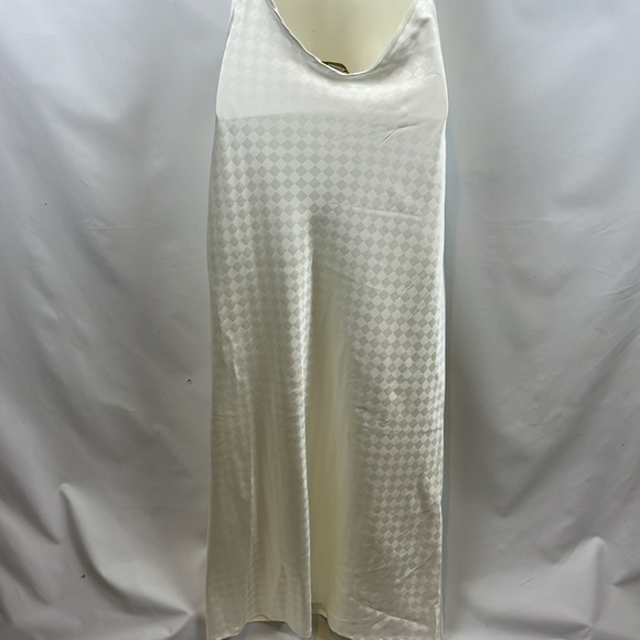 House of Harlow 1960 Halter Low Back Ivory Maxi Satin Dress Size S - NWT - Picture 7 of 11